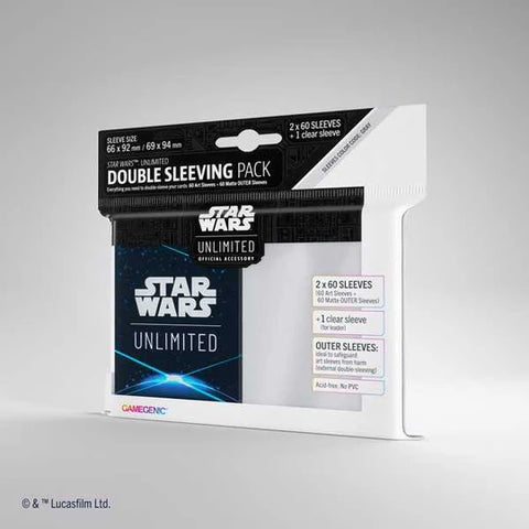 Star Wars: Unlimited Double Sleeving Pack - Space Blue